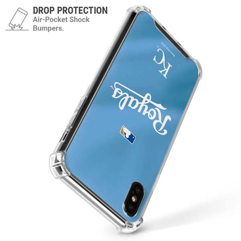 MLB Kansas City Royals Jersey Alternate iPhone XS Max Clear Case